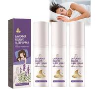 Spray para dormir de lavanda, aroma calmante y relajante, mejora la calidad del sueño y aumenta el tiempo de sueño profundo, para un mejor descanso y un sueño tranquilo.