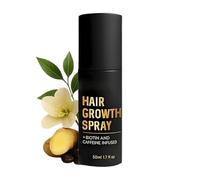Spray para el crecimiento del cabello, 50 ml spray anticaída del cabello, reparación calmante para la sequedad para engrosar, mejora la salud, cuidado del cuero cabelludo, control del encrespamiento