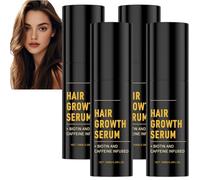 Spray para el crecimiento del cabello con biotina y cafeína, 100 ml, para mujeres y hombres, promueve un cabello más grueso y completo, fortalece las raíces y reduce la rotura del cabello, esencia de