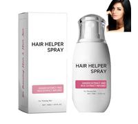 Spray para el crecimiento del cabello con extracto de arroz y aceite de ricino, para mujeres y hombres con cabello más fino, se absorbe rápidamente para un cabello más grueso y más completo (1 unidad)