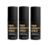 Spray para el crecimiento del cabello, spray de aceite para el crecimiento del cabello, extracto de raíz de jengibre, He Shou Wu, aceite de ricino, reducción de la caída (3PC)