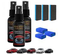 Spray para Eliminar Arañazos de Coche,Spray Reparador Rápido Nano contra Arañazos, Pulimento Eliminador de Arañazos, Recubrimiento Protector Rápido para la Carrocería del Vehículo (3*)