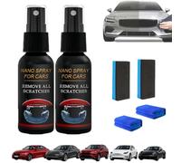 Spray para Eliminar Arañazos de Coche,Spray Reparador Rápido Nano contra Arañazos, Pulimento Eliminador de Arañazos, Recubrimiento Protector Rápido para la Carrocería del Vehículo (2*)