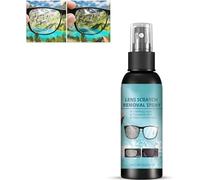 Spray para eliminar arañazos de lentes, líquido de reparación de vidrio para parabrisas, spray limpiador de gafas de alta concentración para limpiador de pantalla de gafas de sol, 100 ml (1 unidad)