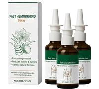 Spray para hemorroides, spray calmante Perianal Reilef, alivia el malestar perianal, fórmula natural. Spray para hemorroides. Ingredientes genéricos. Apto para todos. (3pcs)