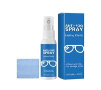 Spray para lentes de 30 ml, espray antivaho portátil para gafas, antivaho con toalla de microfibra, lente sin niebla para gafas de sol y gafas de esquí
