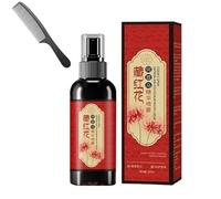 Spray para oscurecer el cabello con azafrán, spray con esencia de azafrán, spray natural para convertir el cabello gris en negro, para cabello seco y encrespado (1pcs)