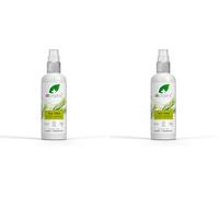 Spray para Pies con Árbol de Té Dr Organic, Desodorante, Secado Rápido, Libre de Aluminio, Vegano, Libre de Crueldad, Sin Parabenos ni SLS, Orgánico Certificado, 100ml (Paquete de 2)