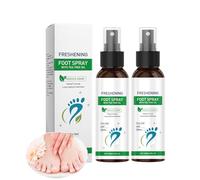 Spray para pies de 100 ml con aceite de árbol de té, cuidado rápido de acción para pies de atleta, control del olor, desodorante natural para hombres y mujeres, 2 unidades