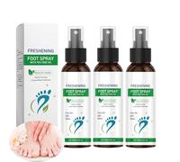 Spray para pies de 100 ml con aceite de árbol de té, cuidado rápido de acción para pies de atleta, control del olor, desodorante natural para hombres y mujeres, desodorante desinfectante en spray (3