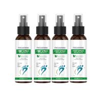 Spray para pies de 100 ml con aceite de árbol de té, cuidado rápido de acción para pies de atleta, control del olor, desodorante natural para hombres y mujeres, desodorante desinfectante en spray (4