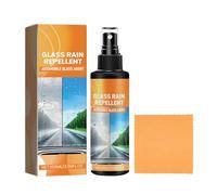 Spray para vidrios de automóviles: limpiador protector de ventanas de 100 ml, potente fórmula antivaho y repelente al agua para una visión clara, brillo sin rayas, botella compacta y fácil de usar, re