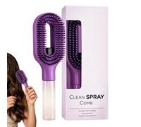Spray Peine Hair Tool, Mist Detangling Brush, Anti Frizz Hairstyling Comb with Water Spray System, Quick Refresh Hair Care Device, Portable Grooming Accessory for Women Home Daily Use