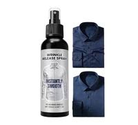 Spray plegable para ropa, 120 ml, agente suavizante rápido de tela, spray de liberación de ropa arrugada para camisetas, tops, faldas, vestidos y prendas, ideal para el hogar, apartamento, viajes y