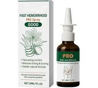 Spray Pro para Hemorroides Rápido, Spray Calmante de Fórmula Natural, Tratamiento Anal Herbal para Hemorroides, para Mujeres y Hombres