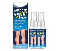 Spray profesional para la curación de venas varicosas, calambres y arañas para las piernas, hierbas naturales para mejorar la circulación sanguínea y cuidado de las convulsiones (2 unidades, M)