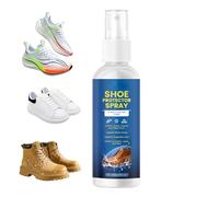 Spray protector de zapatos, 100 ml, resistente al agua, limpiador de manchas de tela y cuero, borrador para el cuidado de zapatos, para goma, cuero, zapatillas, viajes diarios, senderismo, uso