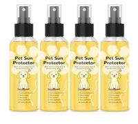 Spray Protector Solar For Mascotas, Defensa Física Hidratante Contra Los Rayos UV, Fórmula No Grasa Y Segura For Lamer For Perros Y Gatos, 2 Onzas Líquidas(4pcs)