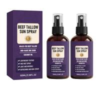 Spray protector solar SPF 30 con óxido de zinc, óxido de zinc no nano, aceite de coco, spray de niebla fina, para cara y cuerpo, 2 unidades