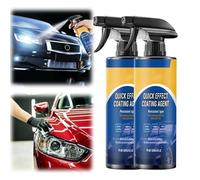 Spray protettivo ad azione rapida per auto avanzato, cera lucidante per graffi auto, lavaggio senza acqua, agente di rivestimento ad effetto rapido 2025 per auto, adatto a tutti i veicoli (2pcs)