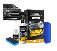 Spray Pulizia Lucidante - 120ml Kit Rinnovo Con Agente | Protettivo, Spray Pulizia Lucidante Per Ingiallite E Opache, Rigenerante Fari Camion Moto SUV Camper