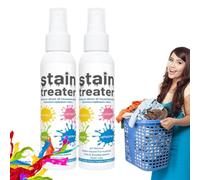 Spray Quitamanchas Para Ropa, 2 Unidades Detergente Quitamanchas Portátil De 120 Ml, Extra Fuerte Lavado Detergente, Seguro Para Niños, Ideal Para Limpiar Manchas Difíciles, Tinta, Grasa Y Bebidas.