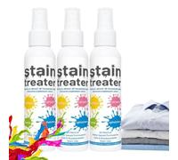 Spray Quitamanchas Para Ropa, 3 Unidades Detergente Quitamanchas Portátil De 120 Ml, Extra Fuerte Lavado Detergente, Seguro Para Niños, Ideal Para Limpiar Manchas Difíciles, Tinta, Grasa Y Bebidas.