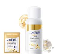 Spray reafirmante de colágeno for cuerpo y rostro, niebla hidratante y reafirmante for la piel, spray hidratante de rápida absorción for cuello, brazos, piernas y cuidado diario de la piel(100ml)