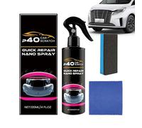 Spray Recubrimiento Auto | 120ml Rápido Versátil Accesorio De Limpieza | Kit Al Por Menor Para Coche | Para Parabrisas Faro Neumático Trim Motocicleta Camión Detalle Garaje