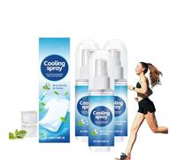 Spray Refrescante Para El Calor,Spray Refrescante De Verano Para Cara y Cuerpo,Alivio InstantáNeo Del Calor Con Extracto De Menta - Calma y Alivia Para Viajes Senderismo Deportes (3)