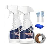 Spray removedor de óxido for metal, limpiador de metales resistente, óxido de acero altamente concentrado, quitamanchas de óxido de acción rápida for piezas automotrices de acero inoxidable(2PC)