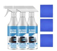 Spray removedor de óxido y partículas de hierro para automóviles, spray limpiador multiusos y eficaz para eliminar el óxido de las superficies metálicas del coche. (3Piezas)
