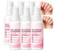 Spray removedor de pegamento de uñas profesional para presionar y gel sólido, pegamento sólido suave de penetración rápida, deshuesador de uñas portátil para uso en salón en casa (6PCS)