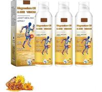 Spray reparador articular con aceite de magnesio y veneno de abeja, gel para el alivio del dolor articular, spray analgésico con veneno de abeja; para espalda, cuello, manos, rodillas y recuperación m