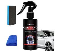 Spray reparador de arañazos de coche - Revestimiento para reparación de arañazos de coche en aerosol nano húmedo y seco | Auto Scratch Remover Hydrophobic Top Coat Polish Protección de los detalles