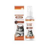 Spray repelente de gatos, repelente de gatos para repeler arañazos, 120 ml, aerosol de retención para gatos para interior y exterior, spray antigatos, aerosol para plantas, sofás, suelos, muebles