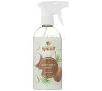 Spray Speed Gloss Coconut para cola y crines para caballos, con aroma exótico de coco, fácil de peinar, efecto nacarado, minimiza la rotura del cabello (0,5 l)