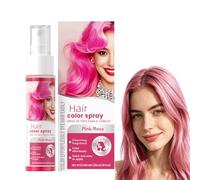 Spray temporal rosa para el cabello | Crazy Pink Hair Color, laca lavable | Spray de tiza para el cabello no dañino | Color rosa loco instantáneo | Fiesta de Halloween Maquillaje | Sin crueldad animal