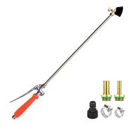 Spray Wand, Pump Sprayer Extension Wand Replacement with Adjustable Nozzle, Hose Quick Connector and Shut Off Valve for Outdoor Plant Shrub Tree Flower Bed Lawn Patio Cleaning 67cm