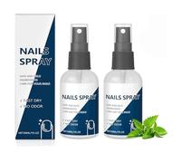 Sprays de uñas para un humectante de cuidado de las uñas, fortalecedores de uñas y crecimiento para uñas dañadas, mantiene los pies frescos y secos todo el día, secado rápido (2pcs)