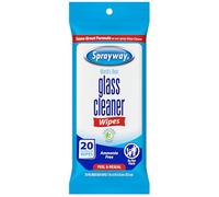 Sprayway SW199R Toallitas limpiadoras de vidrio sin amoníaco, aroma fresco, 20 unidades