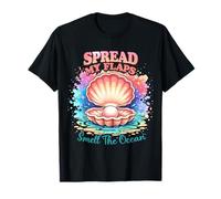 Spread My Flaps Smell The Ocean, Divertida Concha de Perla de Playa Camiseta