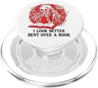 Spread Those Pages Good Girl I Look Better Bent Over a Book PopSockets PopGrip para MagSafe