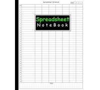 Spreadsheet Notebook: Bookkeeping Record Book, Finance Workbook for list any product and information, Column Notebook, Business Accounting Ledger