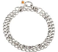 Sprenger - Collar para perros de acero inoxidable, 2 filas de acero inoxidable, mate, 3,0 mm con cadena, ideal para razas de pelo corto, 50 cm