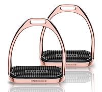 Sprenger Estribos Infantiles "HS Fillis", Rosegold, 11 cm Ancho de la Suela - 1 par Sprenger