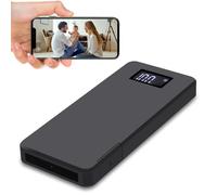 Sprfuk Cámara espía Cámara oculta WiFi 4K/1080P Powerbank 10000mAh portátil cámara de vigilancia inalámbrica con visión nocturna, alarma de detección de movimiento