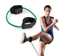 SPRI Xercuff - Banda de Resistencia para piernas, cordón de Ejercicio con puños Acolchados Antideslizantes, Verde, Claro