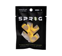 Sprig - Clips para guiar Cables 3/8”-16, 3-Pack - Amarillo