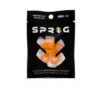 Sprig - guía para Cables 1/4"-20, Pack de 6, Naranja